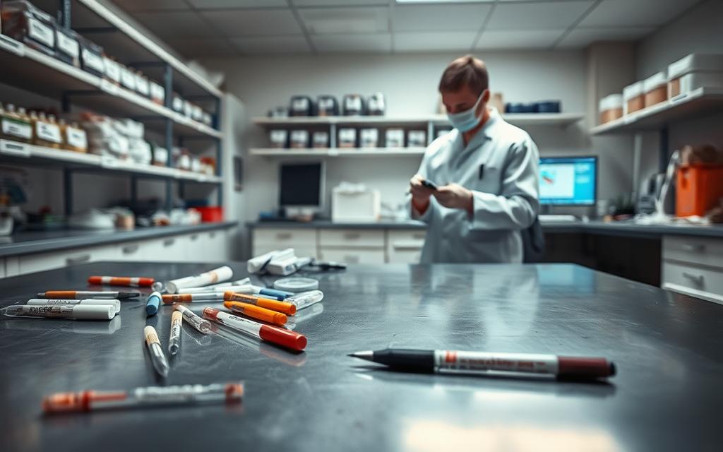 A Well-Lit Forensic Laboratory, With A Steel Examination Table In The Foreground. Various Evidence Collection Tools - Tweezers, Swabs, Markers, Photography Equipment - Are Neatly Arranged. In The Middle Ground, A Forensic Investigator In A White Lab Coat Carefully Documents And Processes Evidence From A Burn Sample. The Background Shows Shelves With Labeled Evidence Bags And A Computer Station For Data Analysis. The Scene Conveys A Sense Of Meticulous Professionalism, With A Subtle Mood Of Investigative Focus, As If Capturing A Crucial Step In Building A Case For A Burn Injury Lawsuit. A Well-Lit Forensic Laboratory, With A Steel Examination Table In The Foreground. Various Evidence Collection Tools - Tweezers, Swabs, Markers, Photography Equipment - Are Neatly Arranged. In The Middle Ground, A Forensic Investigator In A White Lab Coat Carefully Documents And Processes Evidence From A Burn Sample. The Background Shows Shelves With Labeled Evidence Bags And A Computer Station For Data Analysis. The Scene Conveys A Sense Of Meticulous Professionalism, With A Subtle Mood Of Investigative Focus, As If Capturing A Crucial Step In Building A Case For A Burn Injury Lawsuit.