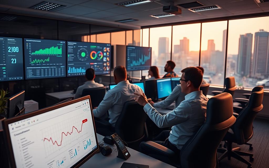 A Bustling Rideshare Office, With A Team Of Dispatchers And Analysts Studying Detailed Compensation Data Projected On Sleek Computer Screens. Soft, Warm Lighting Illuminates The Workspace, Creating An Atmosphere Of Focused Professionalism. In The Foreground, An Expert Analyst Gestures Towards A Dashboard Displaying Comprehensive Rideshare Driver Earnings, Strategies, And Insights - The Tools Needed To Maximize Compensation For Injured Uber Drivers. The Middle Ground Features Ergonomic Office Furniture And A Subtle Company Logo, Hinting At The Scale And Resources Dedicated To This Specialized Legal Service. The Background Depicts A Modern Cityscape, Suggesting The Wider Urban Context In Which These Rideshare Compensation Strategies Are Applied. A Bustling Rideshare Office, With A Team Of Dispatchers And Analysts Studying Detailed Compensation Data Projected On Sleek Computer Screens. Soft, Warm Lighting Illuminates The Workspace, Creating An Atmosphere Of Focused Professionalism. In The Foreground, An Expert Analyst Gestures Towards A Dashboard Displaying Comprehensive Rideshare Driver Earnings, Strategies, And Insights - The Tools Needed To Maximize Compensation For Injured Uber Drivers. The Middle Ground Features Ergonomic Office Furniture And A Subtle Company Logo, Hinting At The Scale And Resources Dedicated To This Specialized Legal Service. The Background Depicts A Modern Cityscape, Suggesting The Wider Urban Context In Which These Rideshare Compensation Strategies Are Applied.