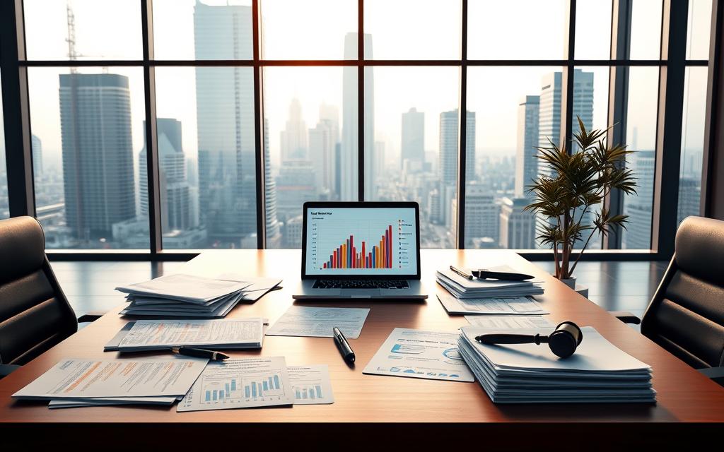 A High-Fidelity, Photorealistic Image Of &Quot;Rideshare Liability Factors&Quot; In A Clean, Minimalist Style. Set In A Modern Office Space, With A Large Desk In The Foreground Featuring Various Legal Documents, Accident Reports, And Insurance Policies. In The Middle Ground, A Laptop Displays A Spreadsheet Of Statistical Data On Rideshare Accident Rates And Liability Trends. The Background Showcases Floor-To-Ceiling Windows Overlooking A Bustling City Skyline, Bathed In Warm, Natural Lighting. The Overall Mood Is One Of Professional Authority And Analytical Precision, Conveying The Gravity And Complexity Of The Subject Matter. A High-Fidelity, Photorealistic Image Of &Quot;Rideshare Liability Factors&Quot; In A Clean, Minimalist Style. Set In A Modern Office Space, With A Large Desk In The Foreground Featuring Various Legal Documents, Accident Reports, And Insurance Policies. In The Middle Ground, A Laptop Displays A Spreadsheet Of Statistical Data On Rideshare Accident Rates And Liability Trends. The Background Showcases Floor-To-Ceiling Windows Overlooking A Bustling City Skyline, Bathed In Warm, Natural Lighting. The Overall Mood Is One Of Professional Authority And Analytical Precision, Conveying The Gravity And Complexity Of The Subject Matter.