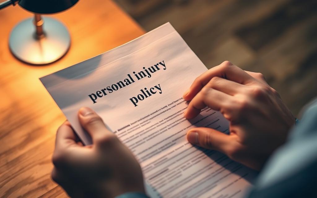 A High-Angle Shot Of A Person'S Hands Meticulously Reviewing Paperwork Labeled &Quot;Personal Injury Policy&Quot; Under A Warm, Focused Light. The Background Is Softly Blurred, Emphasizing The Document'S Importance. The Image Conveys A Sense Of Diligence, Attention To Detail, And The Gravity Of The Situation, Reflecting The Subject Of &Quot;Insurance Company Denied Injury Claim: What It Means For Your Case&Quot;. A High-Angle Shot Of A Person'S Hands Meticulously Reviewing Paperwork Labeled &Quot;Personal Injury Policy&Quot; Under A Warm, Focused Light. The Background Is Softly Blurred, Emphasizing The Document'S Importance. The Image Conveys A Sense Of Diligence, Attention To Detail, And The Gravity Of The Situation, Reflecting The Subject Of &Quot;Insurance Company Denied Injury Claim: What It Means For Your Case&Quot;.